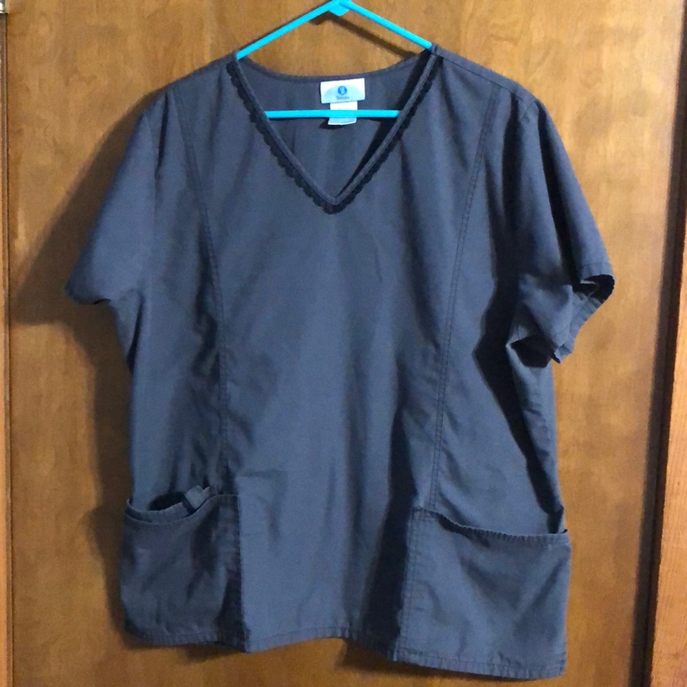 Grey scrub top gray nurse charcoal uniform